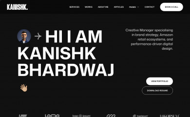 kanishkbhardwaj.co.uk screenshot