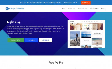 Eight Blog screenshot