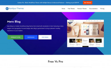 Mero Blog screenshot