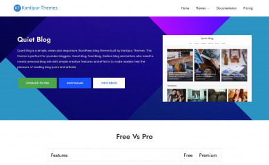 Quiet Blog screenshot