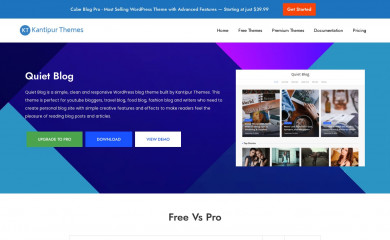 Quiet Blog screenshot