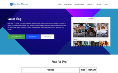 Quiet Blog screenshot