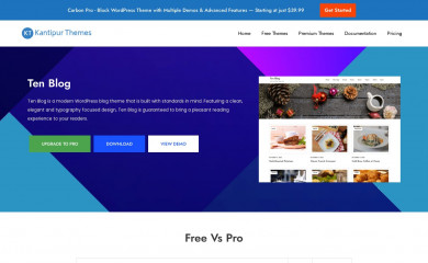 Ten Blog screenshot