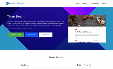 Three Blog screenshot