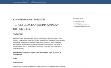 kantoliinakanava.fi screenshot