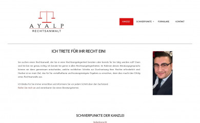 kanzlei-ayalp.de screenshot