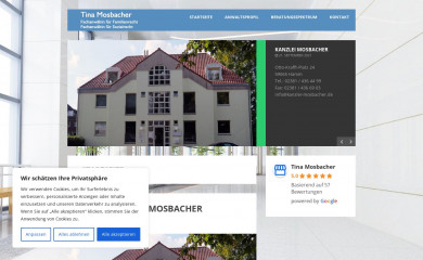 kanzlei-mosbacher.de screenshot