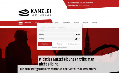 kanzlei-steinerhaus.de screenshot