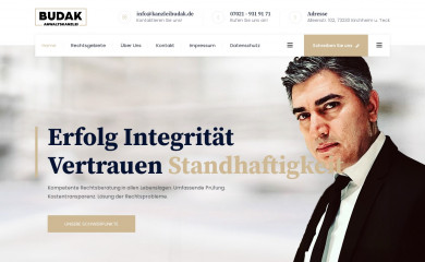 kanzleibudak.de screenshot