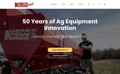 kascomfg.com screenshot
