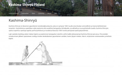 kashima-shinryu.fi screenshot