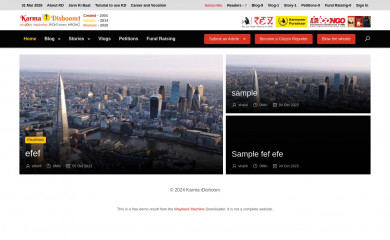 karmadishoom.com screenshot