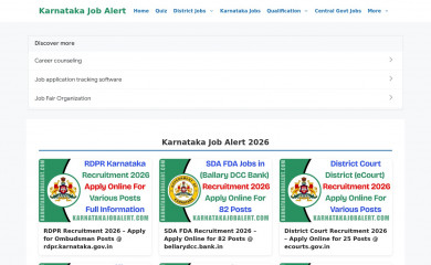 karnatakajobalert.com screenshot