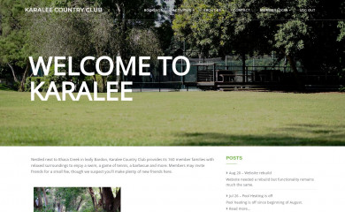 karaleecountryclub.org.au screenshot