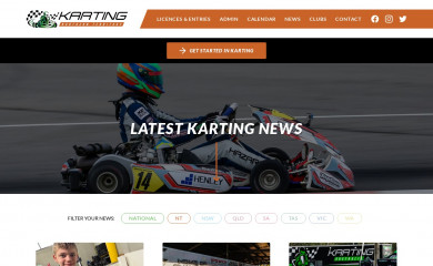 kartingnt.com.au screenshot