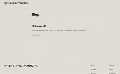 katherinepandora.net screenshot