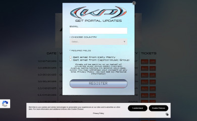 katyperry.com screenshot