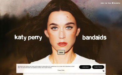 katyperry.com screenshot