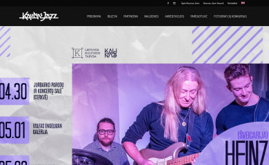 kaunasjazz.lt screenshot