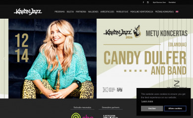 kaunasjazz.lt screenshot