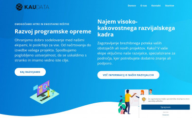 kaudata.si screenshot