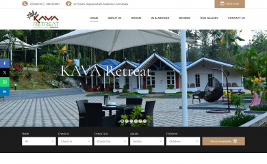 kavaretreat.com screenshot