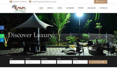 kavaretreat.com screenshot