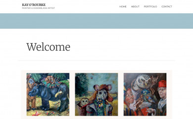 kayorourke.com screenshot