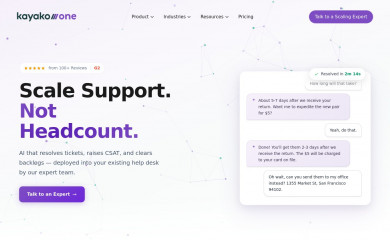 kayako.com screenshot