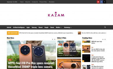 kazam.mobi screenshot