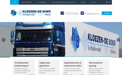kdbtransport.nl screenshot