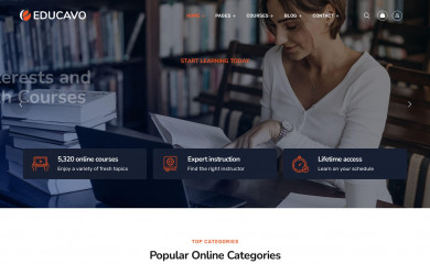 https://www.keenitsolutions.com/products/wordpress/educavo screenshot