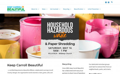 keepcarrollbeautiful.org screenshot