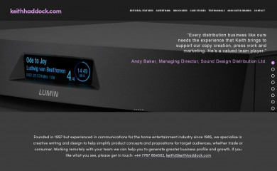 keithhaddock.com screenshot