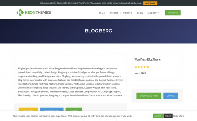 Blogberg screenshot