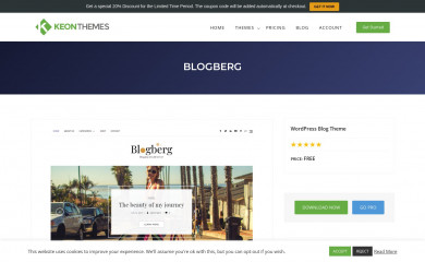Blogberg screenshot