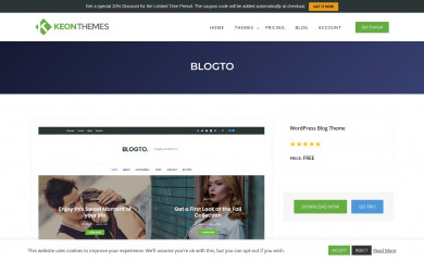 Blogto screenshot