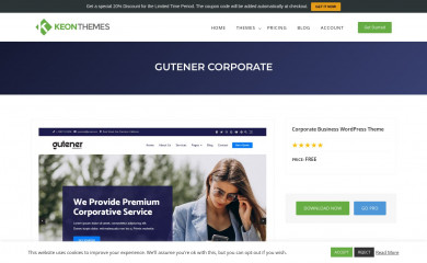 Gutener Corporate screenshot