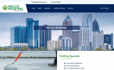kelcoroofing.com screenshot