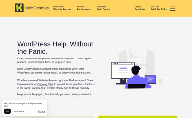 kellycreative.com.au screenshot