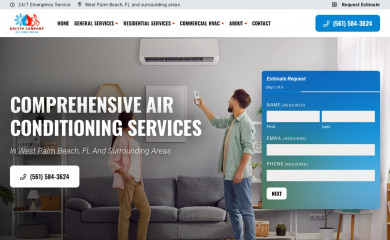 kelvincomfortac.com screenshot