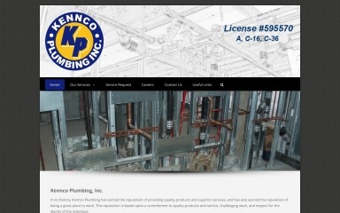 kenncoplumbing.com screenshot