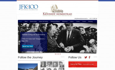 kennedyhomestead.ie screenshot