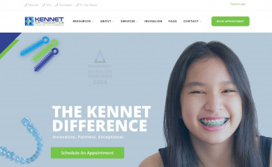 kennetortho.com screenshot