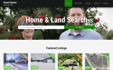 kenaihomes.com screenshot