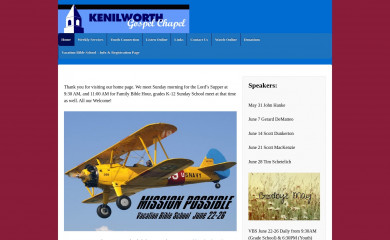 kenilworthgospel.com screenshot