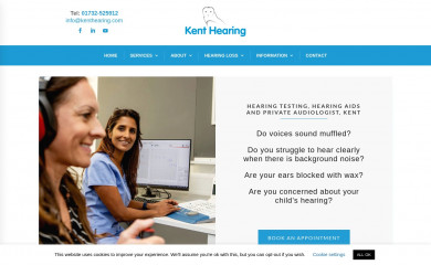 kenthearing.com screenshot