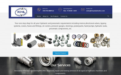 kenyahydraulics.com screenshot