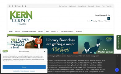 kerncountylibrary.org screenshot
