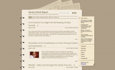 keramsbookreport.com screenshot